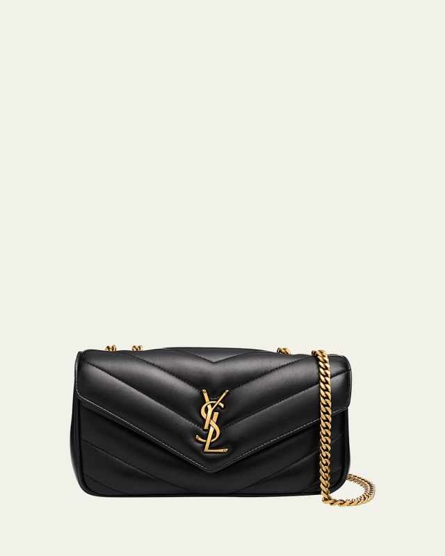 Loulou Small YSL Shoulder Bag in Quilted Leather